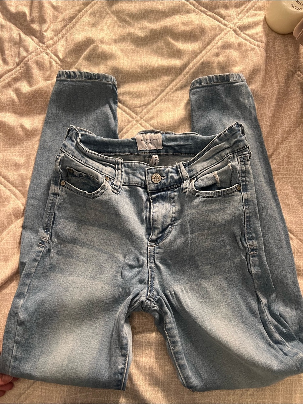 Celebrity Pink Light Blue Skinny Jeans